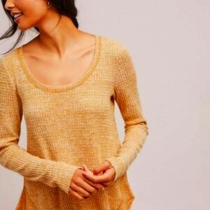 Anthropologie Saturday Sunday Wendy Waffle Knit Thermal